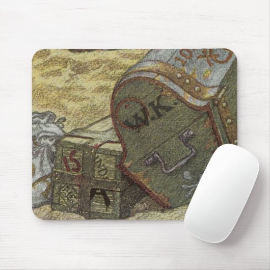  piraten, William Kidd Burying Treasure Muismat (Met muis)