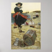  piraten, William Kidd Burying Treasure Poster (Voorkant)
