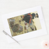  piraten, William Kidd Burying Treasure Rechthoekige Sticker (Envelop)