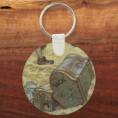  piraten, William Kidd Burying Treasure Sleutelhanger (Achterkant)