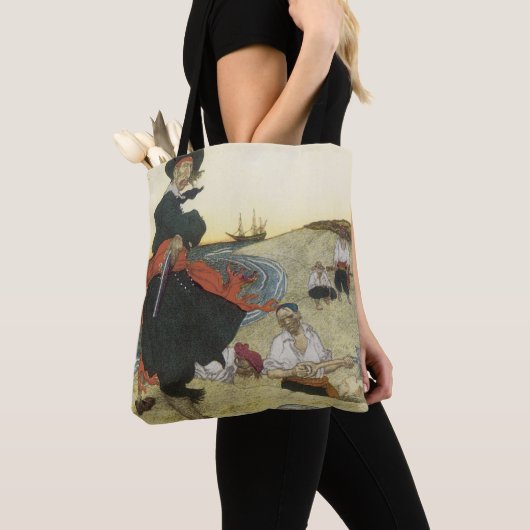 piraten, William Kidd Burying Treasure Tote Bag (Dichtbij)