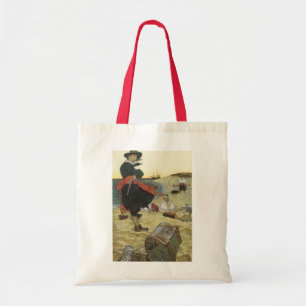  piraten, William Kidd Burying Treasure Tote Bag
