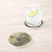 piraten, William Kidd Burying Treasure Zandsteen Onderzetter (Zijkant)