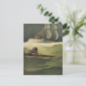  Piraten, wrak van het convenant door NC Wyeth Briefkaart (Staand voorkant)