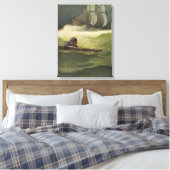 Piraten, wrak van het convenant door NC Wyeth Canvas Afdruk (Insitu (Slaapkamer))