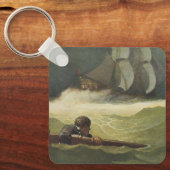Piraten, wrak van het convenant door NC Wyeth Sleutelhanger (Voorkant)