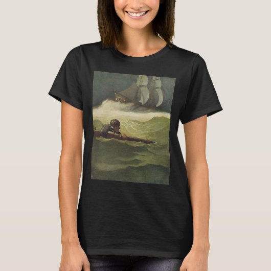 Piraten, wrak van het convenant door NC Wyeth T-shirt (Voorkant)