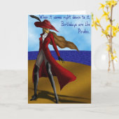 Piraten zijn als verjaardagen... kaart (Gele Bloem)