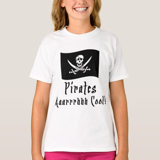 Piraten zijn cool! t-shirt (Voorkant)