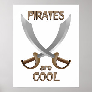 Piraten zijn kool poster