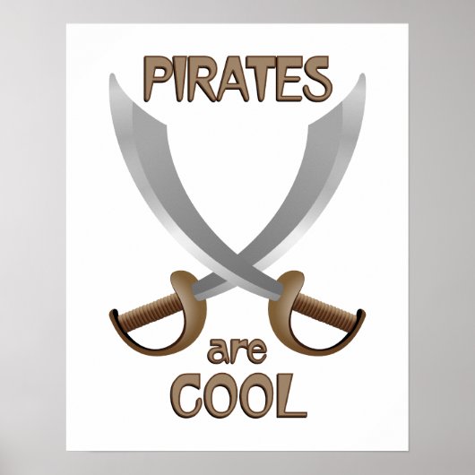 Piraten zijn kool poster (Voorkant)