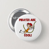 Piraten zijn kool ronde button 5,7 cm (Voorkant /achterkant)