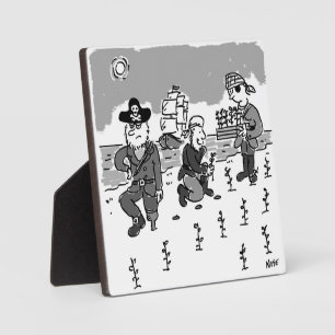 Piraten zijn tuinend met een Wooden been. Grappig Fotoplaat