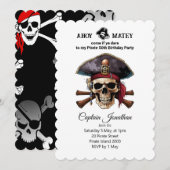 Piratenavontuur wacht op je kaart (Voorkant / Achterkant)