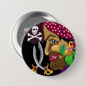 piratenbadge ronde button 7,6 cm (Voorkant /achterkant)