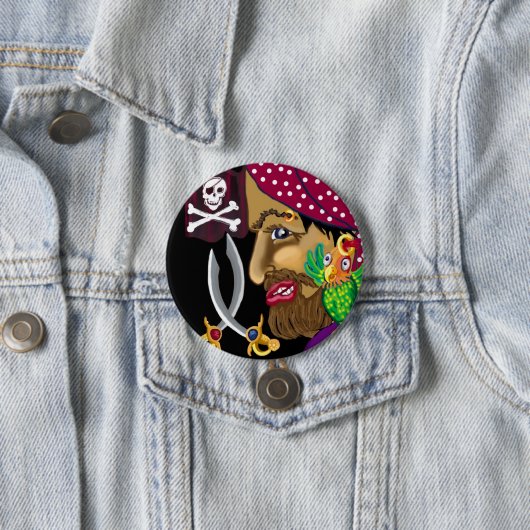 piratenbadge ronde button 7,6 cm (In situ)