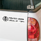 Piratenbond - Lokale afdeling 69 Bumpersticker (Op Truck)