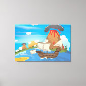 Piratenboot Canvas Afdruk (Voorkant)