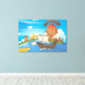 Piratenboot Canvas Afdruk (Insitu (Houten vloer))
