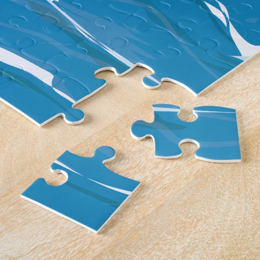 Piratenboot in storm legpuzzel (Zijkant)