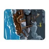 Piratenboot in storm magneet (Horizontaal)