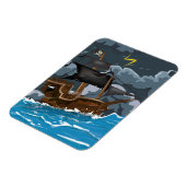 Piratenboot in storm magneet (Linkerzijde)