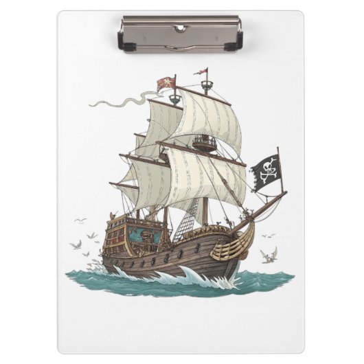 Piratenboot Klembord (Voorkant)