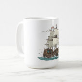 Piratenboot Koffiemok (Voorkant links)
