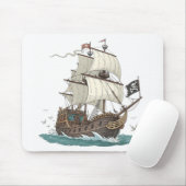 Piratenboot Muismat (Met muis)