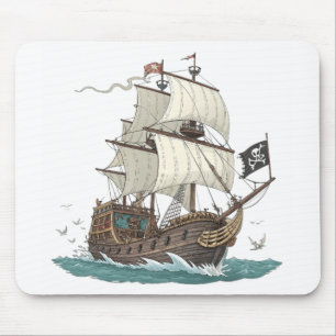 Piratenboot Muismat