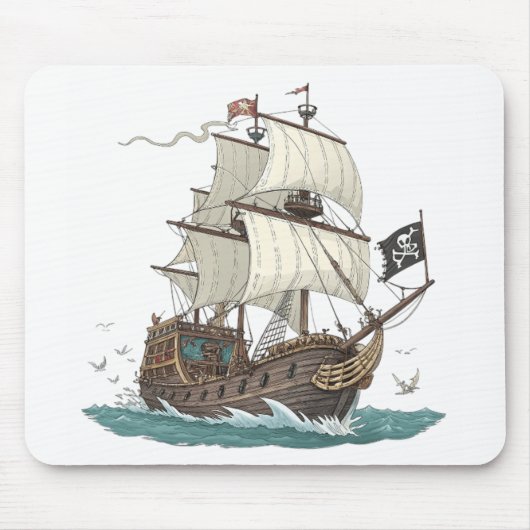 Piratenboot Muismat (Voorkant)