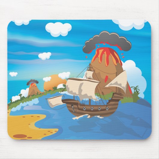 Piratenboot Muismat (Voorkant)