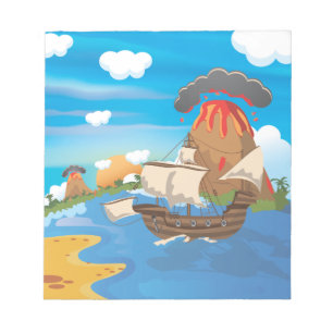 Piratenboot Notitieblok