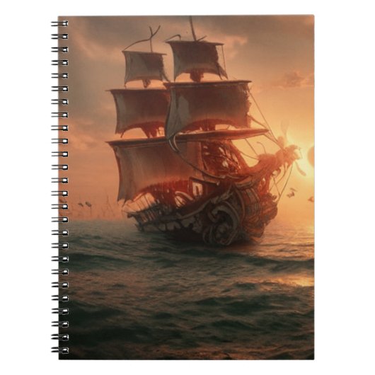 Piratenboot Notitieboek (Voorkant)