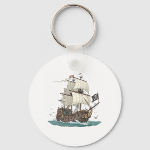 Piratenboot Sleutelhanger