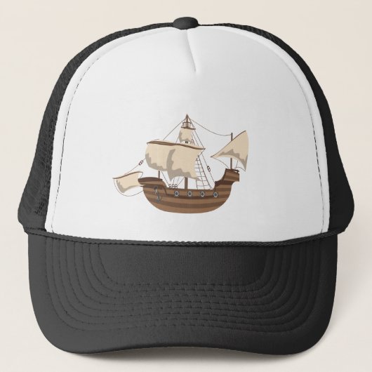 Piratenboot Trucker Pet (Voorkant)