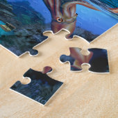 Piratenboot vs De Reuzenpijlinktvis Legpuzzel (Zijkant)