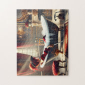 Piratendame bad Victorian scheeps- en zeevaartthem Legpuzzel (Verticaal)