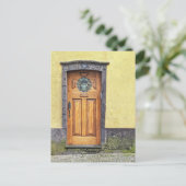 piratendeur feestdagenkaart (Staand voorkant)