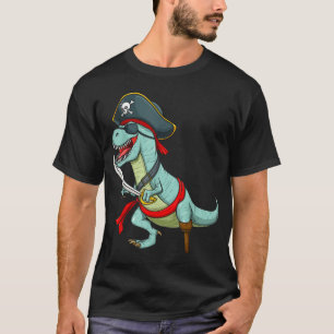 Piratendinosaurus T Rex Tyrannosaurus Halloween T-shirt