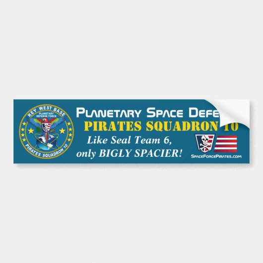 Pirateneskader Bumpersticker (Voorkant)