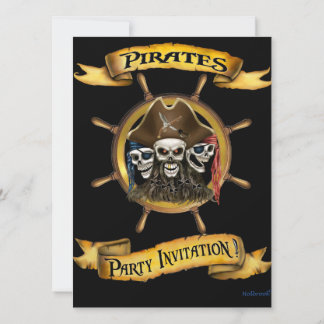 Piratenfeest Uitnodiging