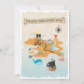 Piratenfeestuitnodiging, Piratenverjaardag Kaart (Achterkant)