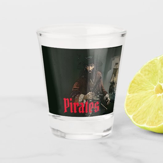Piratenglas Shot Glas (Voorkant)