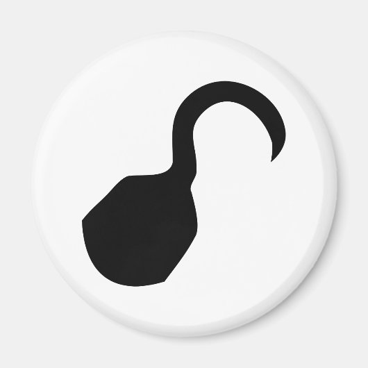 piratenhaak magneet (Voorkant)