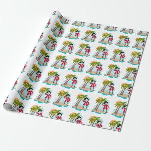 Piratenjongen en schat-eiland cadeaupapier
