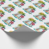 Piratenjongen en schat-eiland cadeaupapier (Hoek)