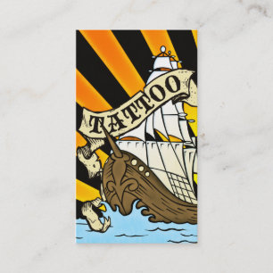 piratenkaart voor tattoo klantenkaartje
