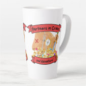 piratenkaartcitaat latte mok (Rechterhoek)