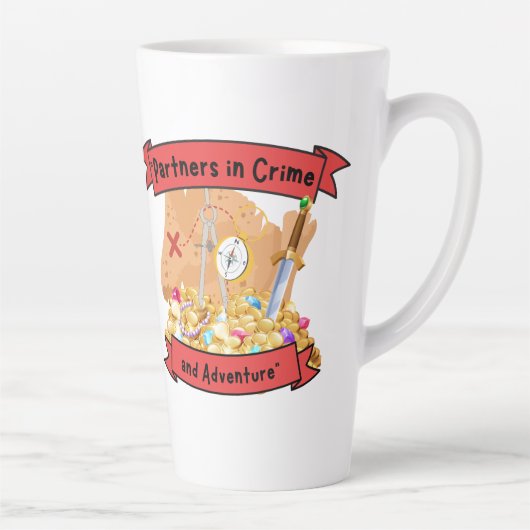 piratenkaartcitaat latte mok (Rechts)